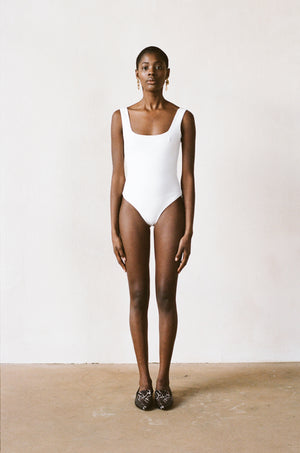 BODYSUIT | bone | organic + earth dyed