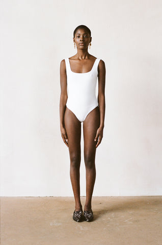 BODYSUIT | bone | organic + earth dyed