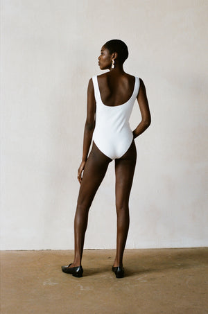 BODYSUIT | bone | organic + earth dyed
