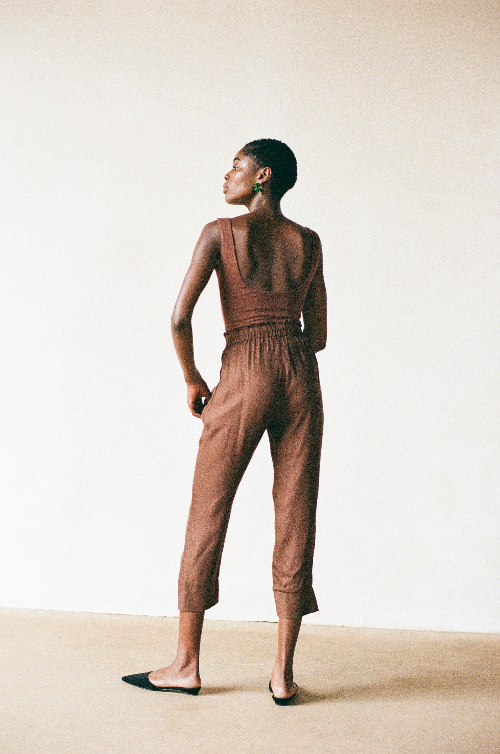 KHELLER TROUSER | clove | WAREHOUSE SALE