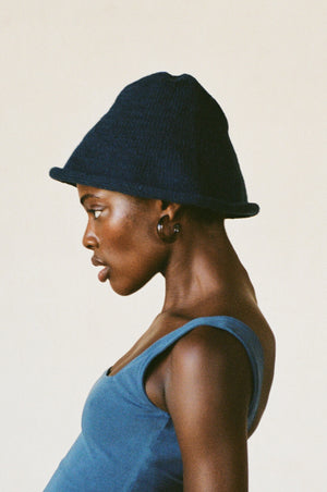 HILL HAT | indigo | organic + earth dyed