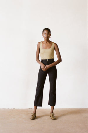 BODYSUIT | herb | organic + earth dyed