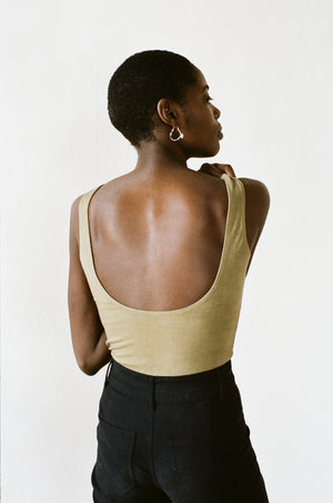 BODYSUIT | herb | organic + earth dyed