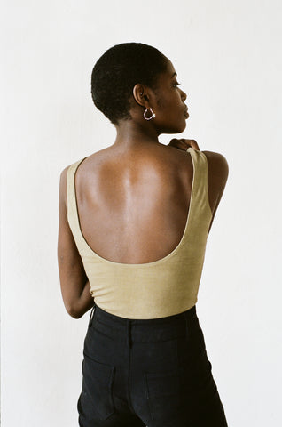 BODYSUIT | herb | organic + earth dyed