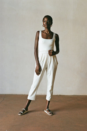 SWEATPANT | bone | organic + earth dyed