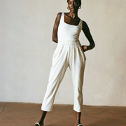 SWEATPANT | bone | organic + earth dyed