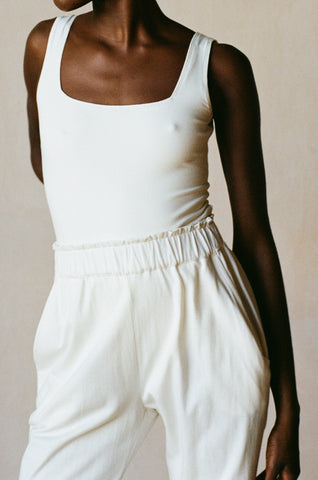 SWEATPANT | bone | organic + earth dyed