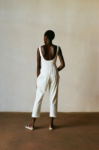 SWEATPANT | bone | organic + earth dyed