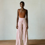 COOK TROUSER | stripe | organic + earth dyed