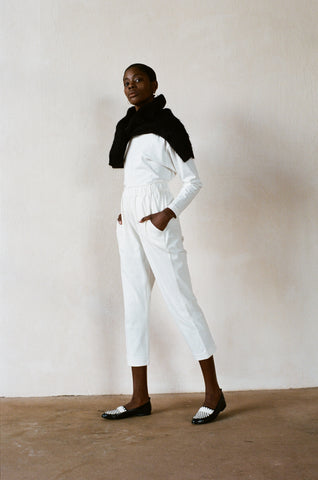 SWEATPANT | bone | organic + earth dyed