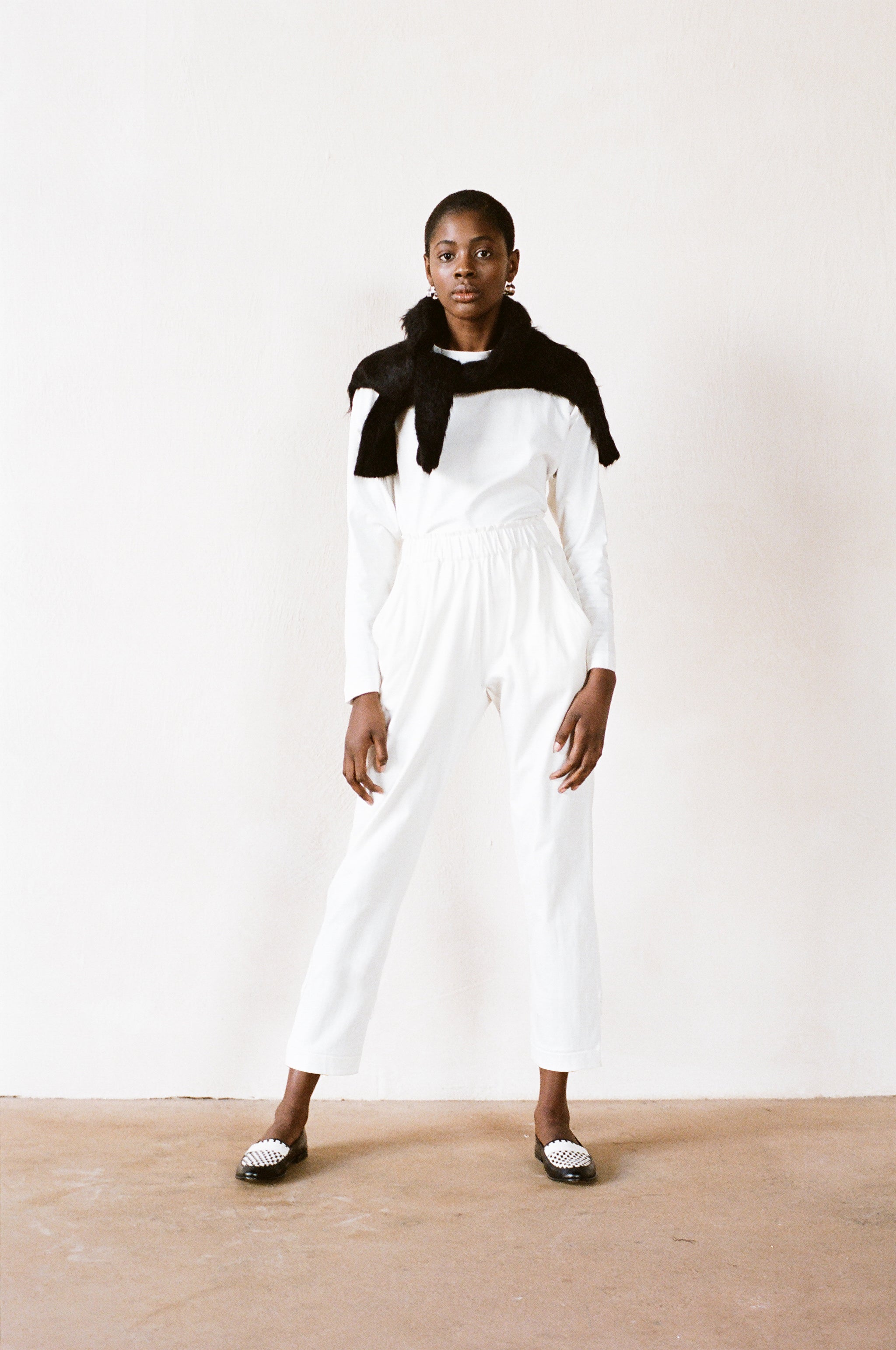SWEATPANT | bone | organic + earth dyed