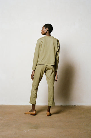 LONG SLEEVE TEE | herb | organic + earth dyed
