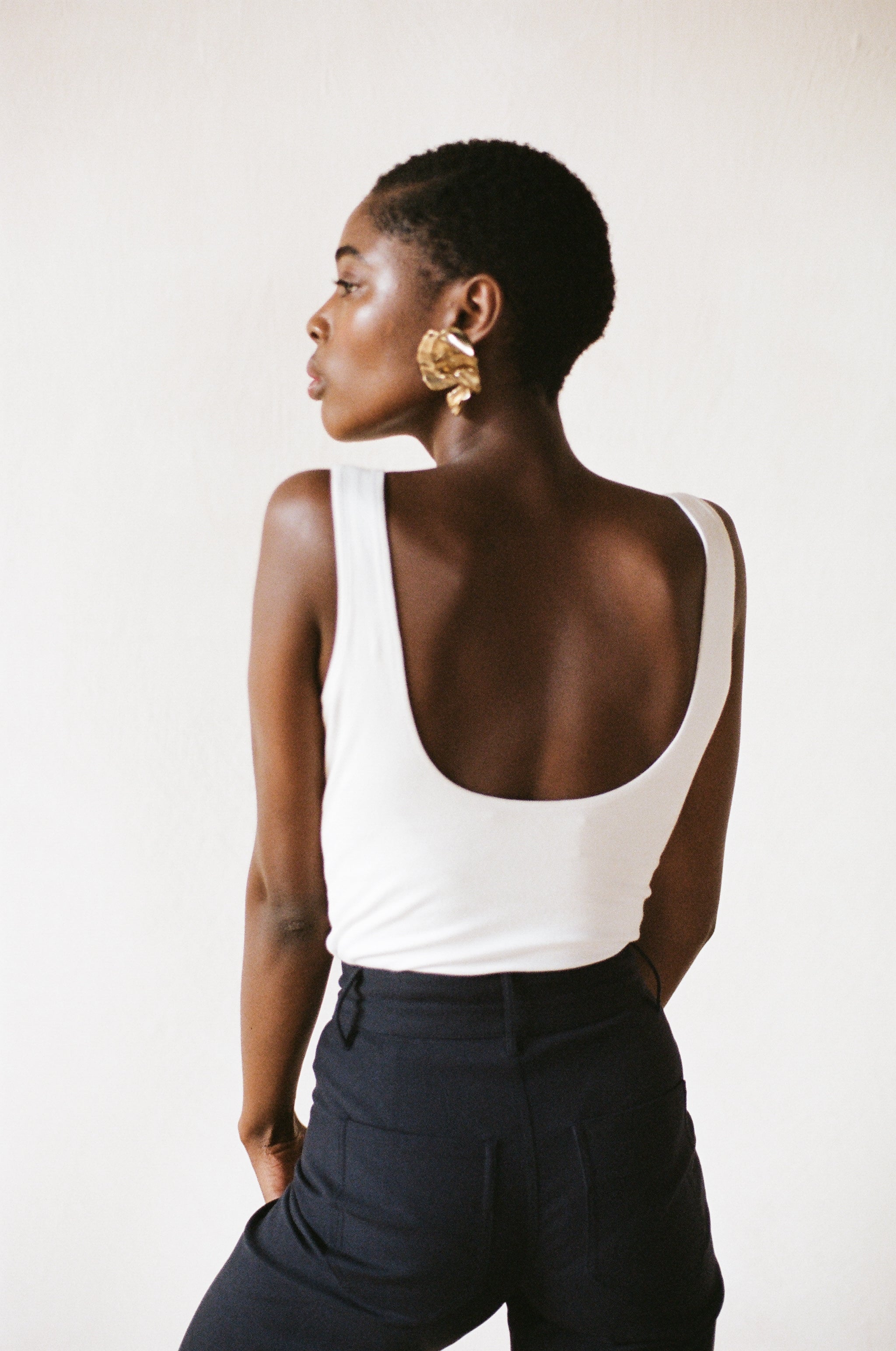 BODYSUIT | bone | organic + earth dyed