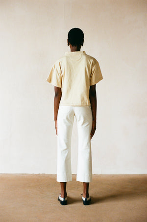 MOCKNECK TEE | miso | organic + earth dyed