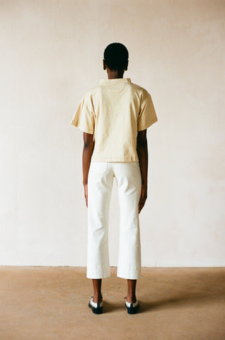 MOCKNECK TEE | miso | organic + earth dyed