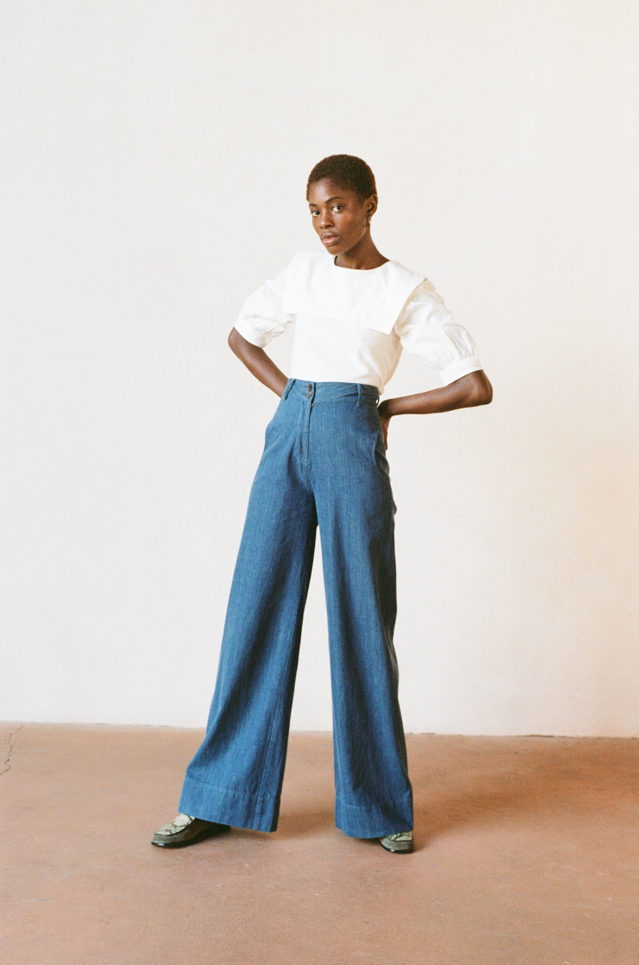 LONG LUNA PANT | indigo | WAREHOUSE SALE