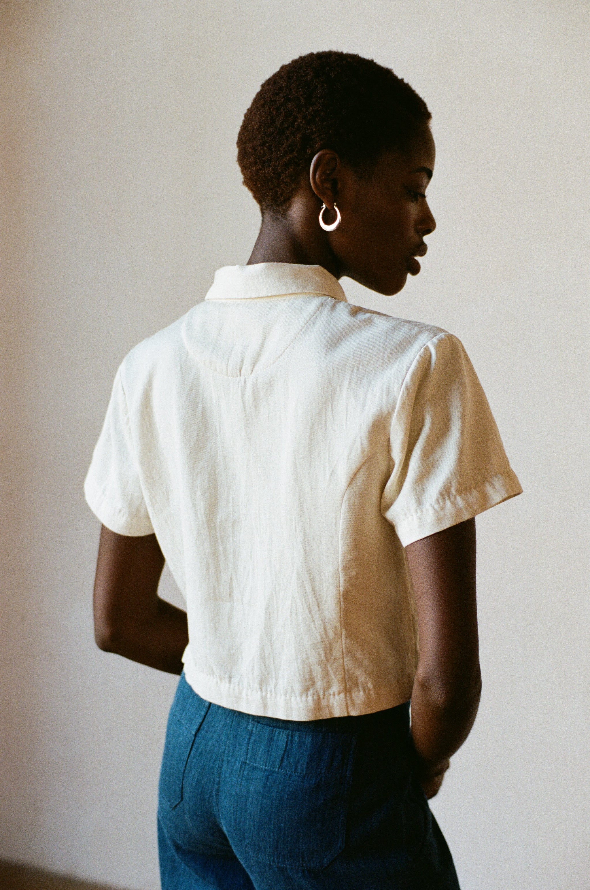 SEBASTIAN BLOUSE | bone | organic + undyed