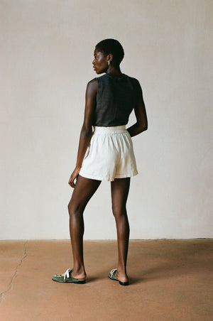 JUJU SHORT | bone | organic + earth dyed