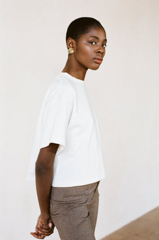 THE TEE | bone | organic + earth dyed