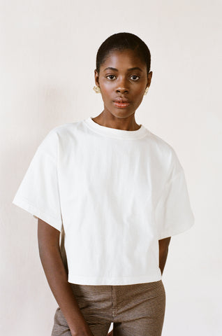 THE TEE | bone | organic + earth dyed