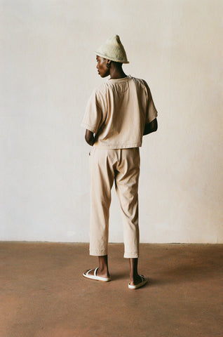 THE TEE | mushroom | organic + earth dyed