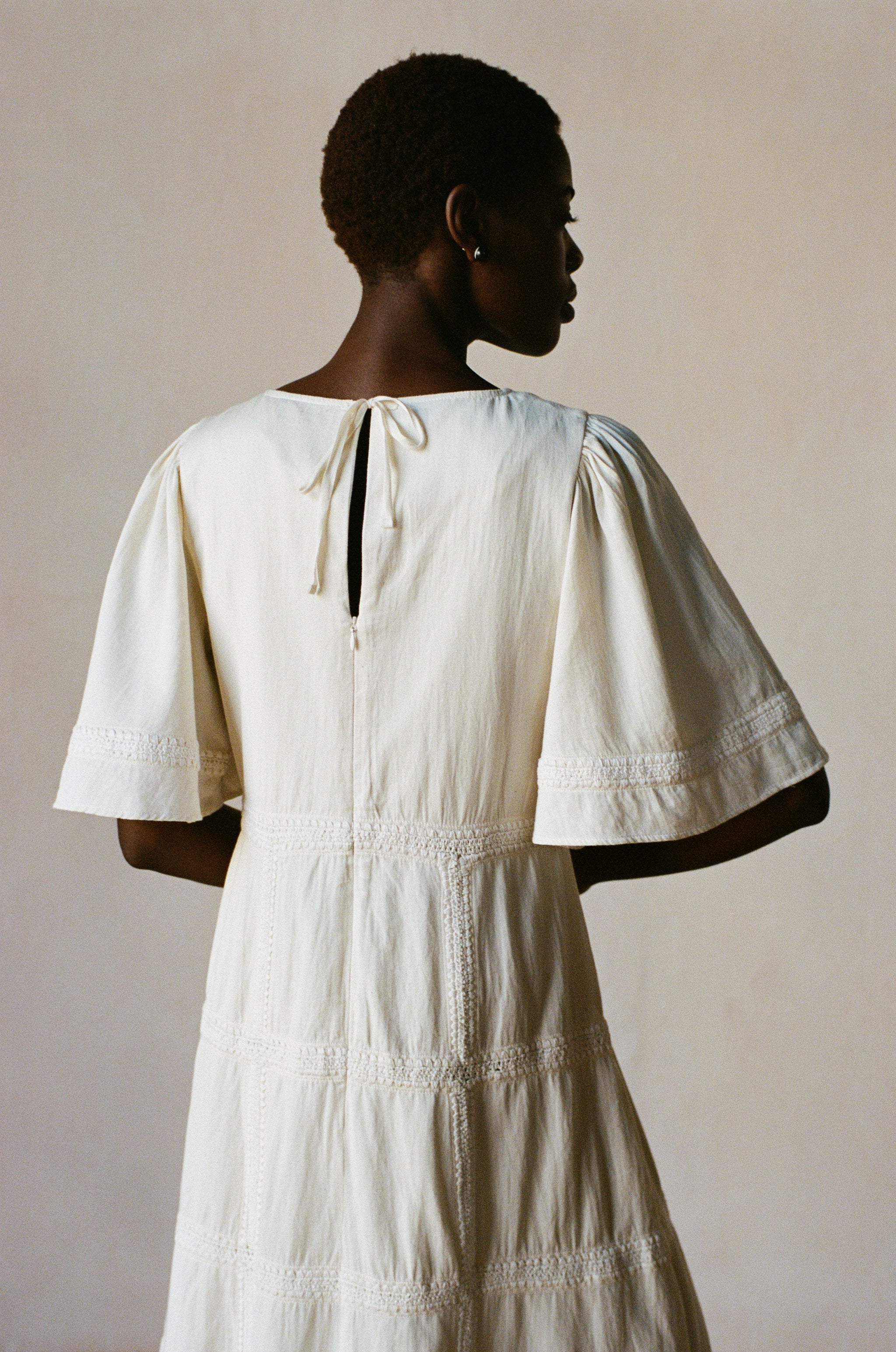 ZOEY DRESS | bone | organic + undyed