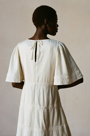 ZOEY DRESS | bone | organic + undyed