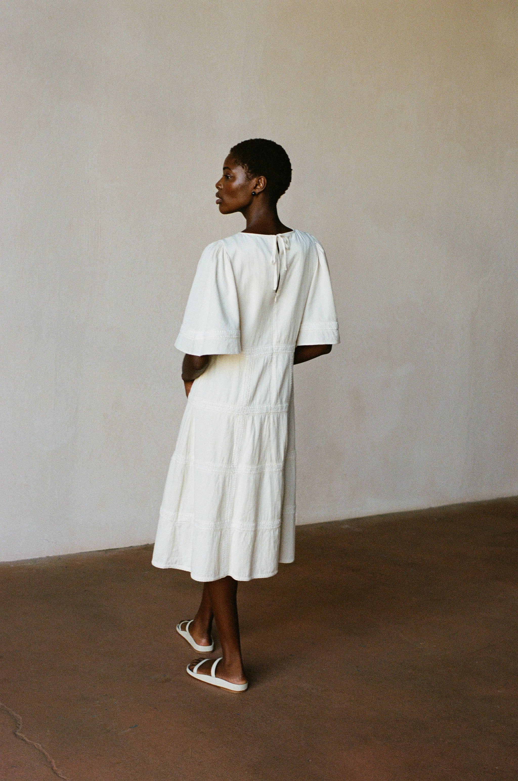 ZOEY DRESS | bone | organic + undyed