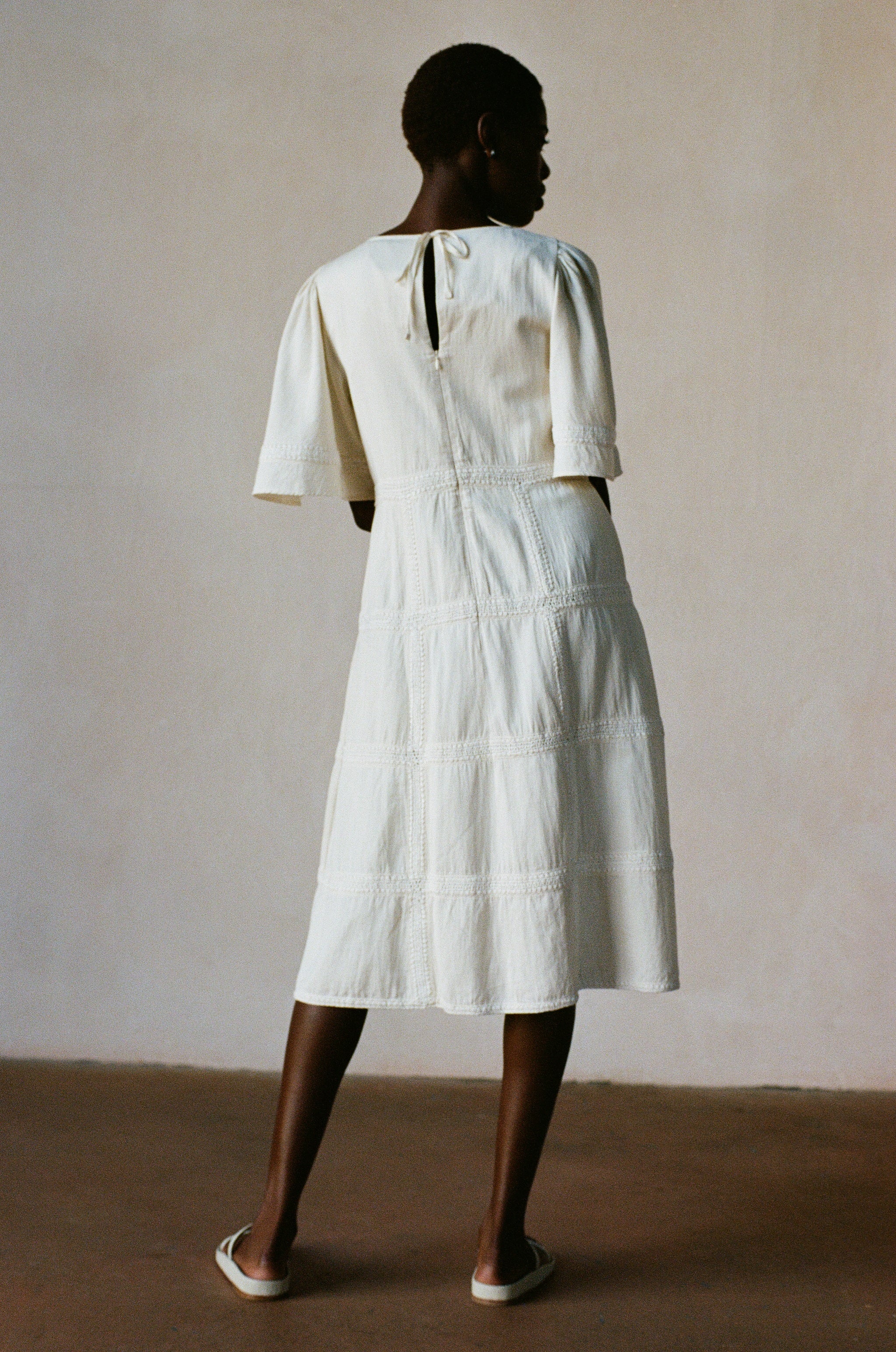 ZOEY DRESS | bone | organic + undyed