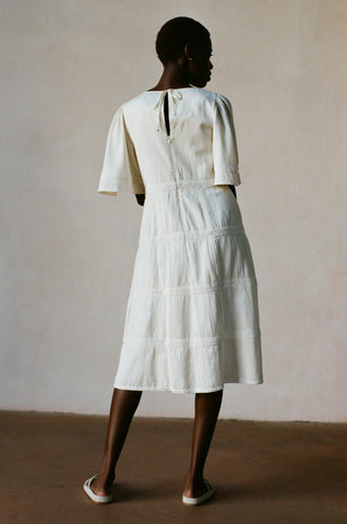 ZOEY DRESS | bone | organic + undyed