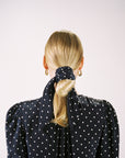SCARF | dotted navy